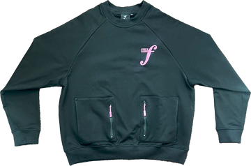 STEEZ FORTE ZIP SWEATSHIRT BLACK